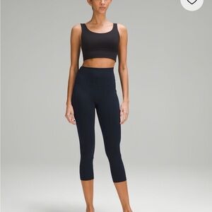 lululemon athletica Navy Cropped High-Rise Capri Leggings
